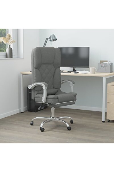 Concept Ανακλινόμενη καρέκλα γραφείου με δυνατότητα μασάζ, σκούρο γκρι, ύφασμα