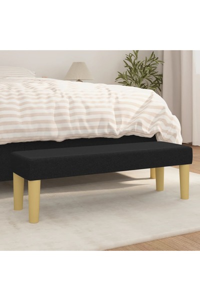 Concept Πάγκος, μαύρος, 100x30x30 cm, ύφασμα