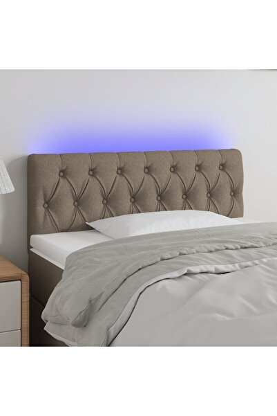 Concept Κεφαλάρι LED, γκρι-μπεζ, 90x7x78/88 cm, ύφασμα