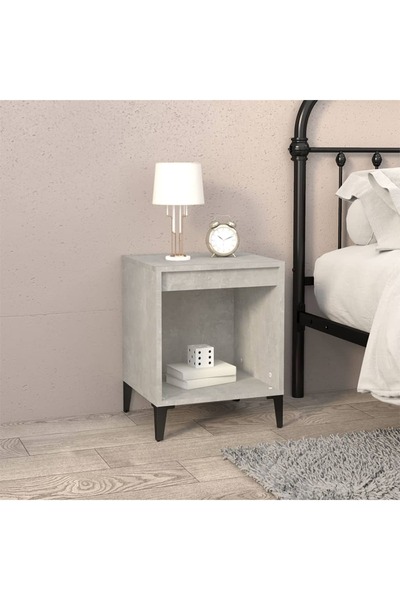 Concept Noptiere, gri beton, 40x35x50 cm