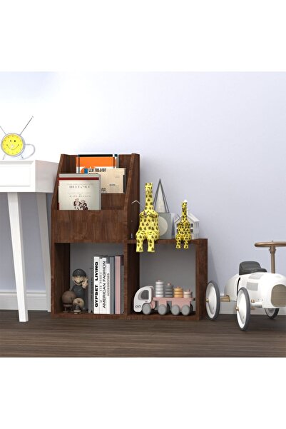 Concept Raft reviste copii, stejar maro, 71x30x78,5cm, lemn prelucrat