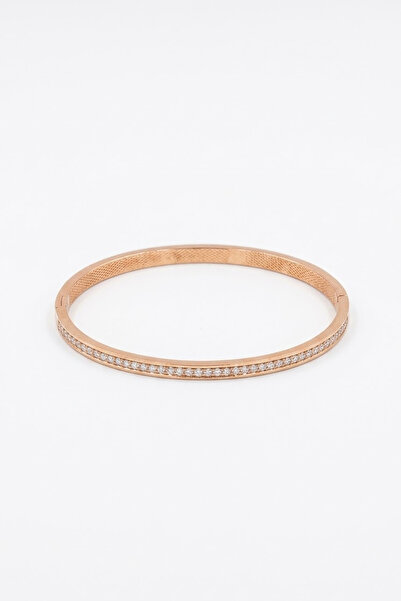 HediyemStil Pure Gold Line Clasp Bracelet