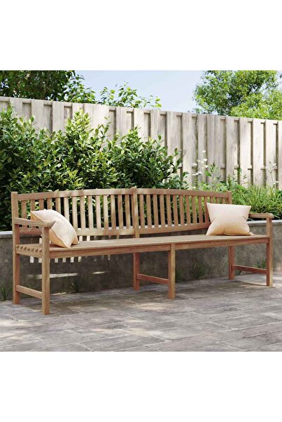 Concept Παγκάκι κήπου, 228x59,5x90 εκ., μασίφ ξύλο τικ