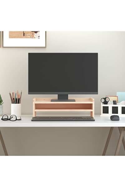 Concept Βάση οθόνης, 50x24x16 cm, από μασίφ ξύλο πεύκου