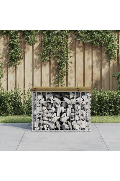 Concept Παγκάκι κήπου, σχέδιο γκαζόν, 63x44x42 cm, εμποτισμένο ξύλο πεύκου