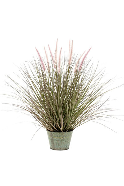 EMERALD Iarbă artificială Pennisetum 58 cm în ghiveci de zinc