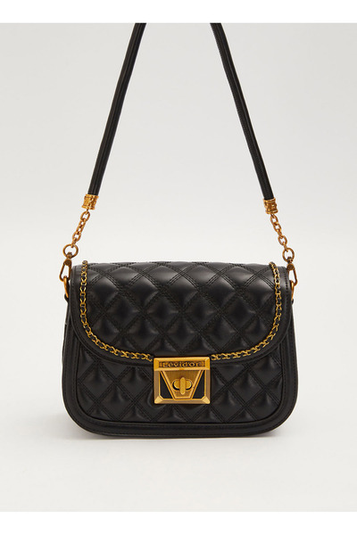 Levidor Μαύρη γυναικεία τσάντα ώμου 930609