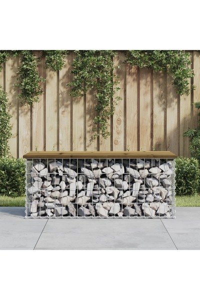 Concept Παγκάκι κήπου, σχέδιο γκαζόν, 103x44x42 cm, εμποτισμένο ξύλο πεύκου