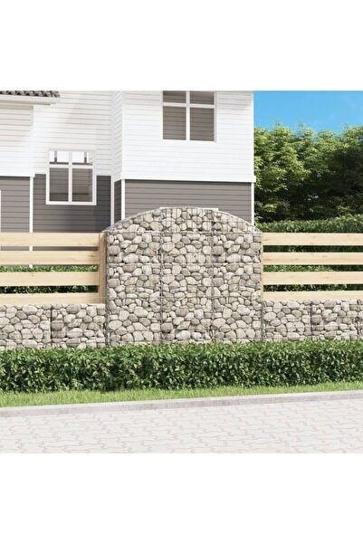 Concept Coș gabion arcuit, 150x30x140/160 cm, fier galvanizat