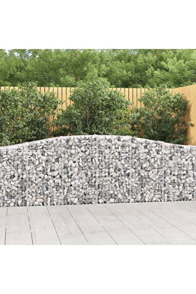 Concept Coș gabion arcuit 400x30x80/100 cm fier galvanizat