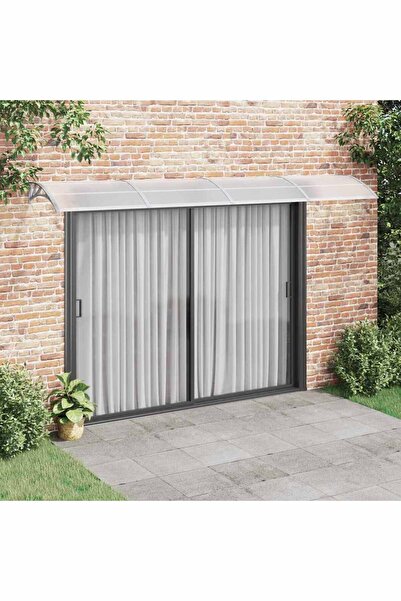 Concept Copertină de ușă, gri, 400x100 cm, policarbonat