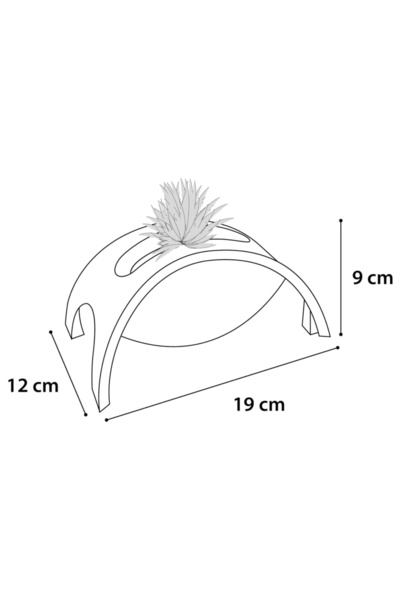 Flamingo Jucărie pentru pisică Crazy Bridge alb 19x12x9 cm