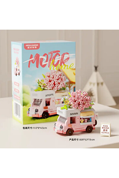 KOBE Motor Home Karavan Büfe Blok Seti – 427 Parça | Lego Benzeri Mini Yapı O...