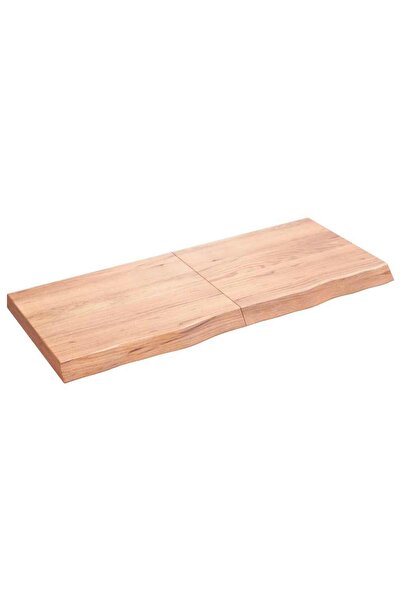 Concept Ανοιχτό καφέ επιφάνεια τραπεζιού 120x50x6 εκ., μασίφ επεξεργασμένο ξύ...