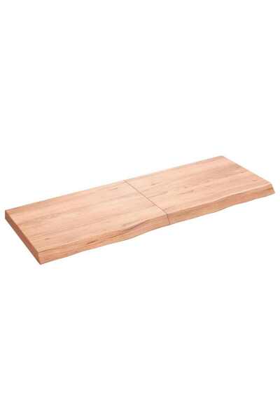 Concept Blat masă maro deschis 140x50x6 cm, lemn masiv stejar tratat