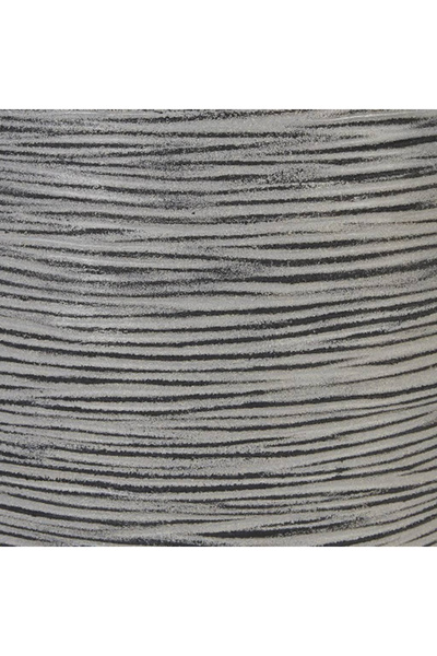 CAPI Γλάστρα Nature Rib σε σχήμα αυγού, ανθρακί, 35x34 cm, KOFZ932