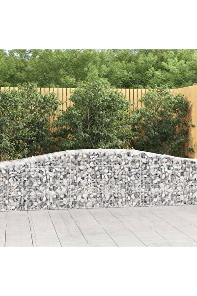 Concept Coșuri gabion arcuite 7 buc, 400x50x60/80 cm, fier galvanizat