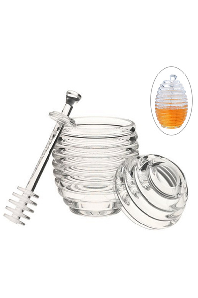 CT STONES Honey Jar Spiral Honey Spoon