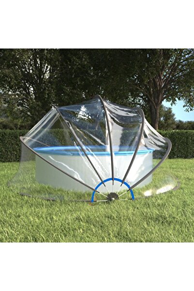 Concept Cupolă pentru piscină, 467x234 cm, PVC, rotund