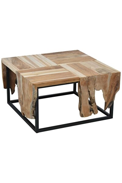 Ambiance Side table, 65x65x35 cm, teak