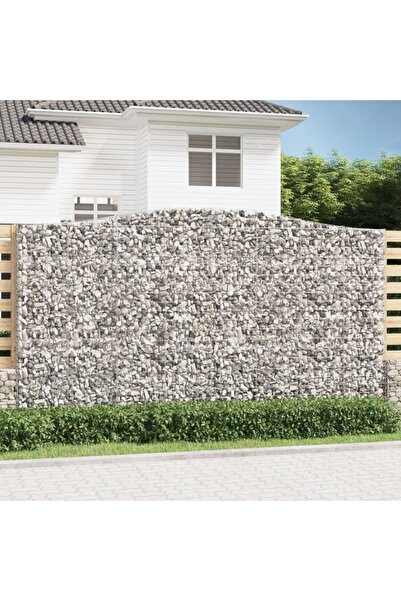 Concept Coș gabion arcuit 400x50x220/240 cm fier galvanizat