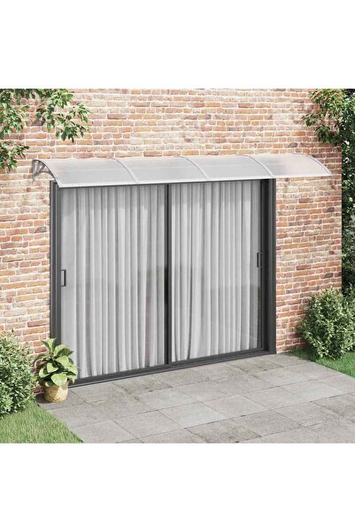 Concept Copertină de ușă, gri, 350x100 cm, policarbonat