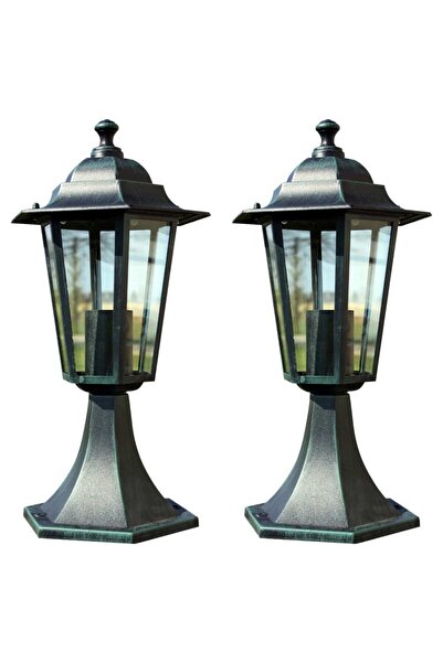 Concept Φωτιστικά κήπου, 2 τεμ., σκούρο πράσινο/μαύρο, αλουμίνιο