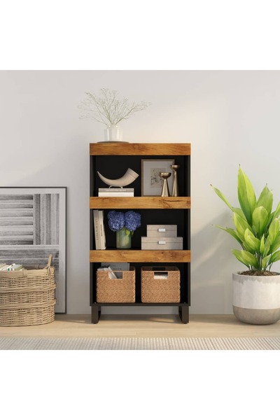 Concept Dulap lateral, 60x33x107 cm, din lemn masiv de mango