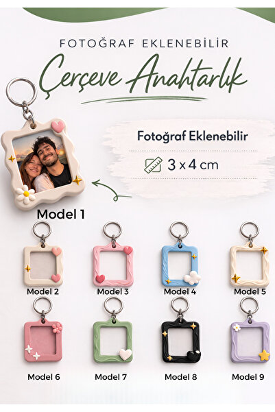 GAME SHOT Fotoğraf Eklenebilir Çerçeve Anahtarlık