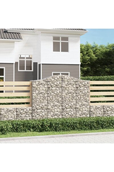 Concept Coșuri gabion arcuite 2 buc, 200x50x160/180 cm, fier galvanizat