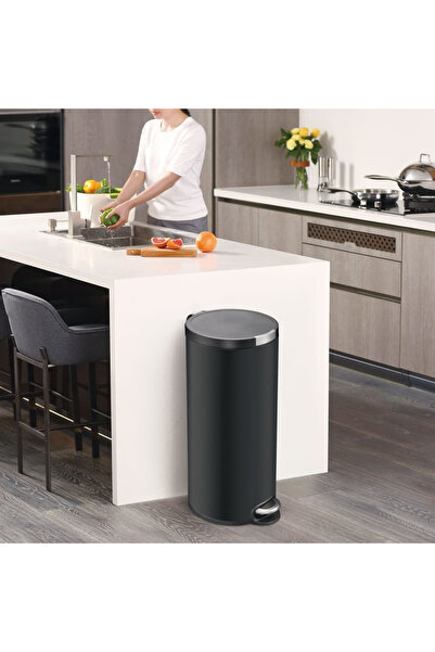 EKO Artistic pedal bin, 30 L, matt black