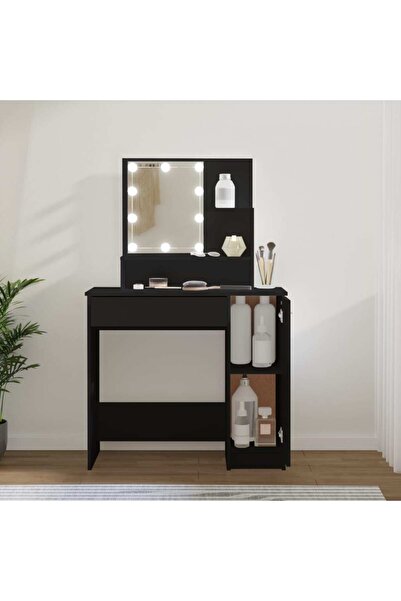 Concept Μπουντουάρ LED, μαύρο, 86,5x35x136 εκ.