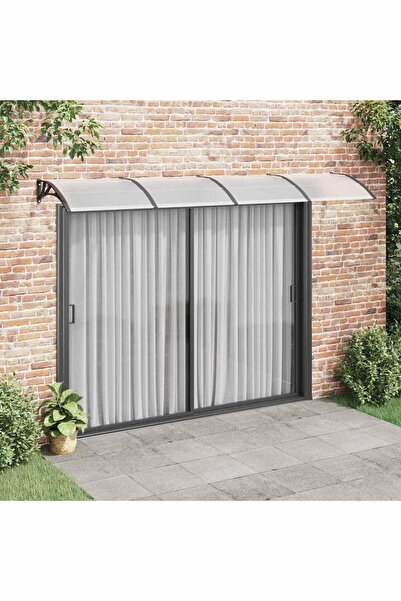 Concept Copertină de ușă, negru, 350x100 cm, policarbonat