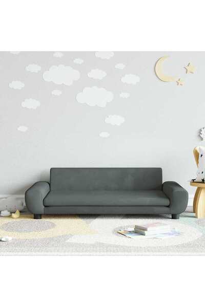 Concept Children's sofa, dark gray, 100x54x33 cm, Velvet
