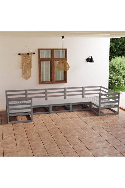 Concept Set mobilier de grădină, 7 piese, lemn masiv de pin