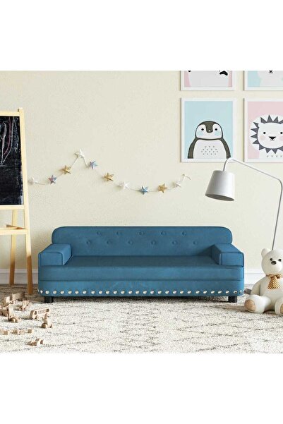 Concept Children's sofa, blue, 90x53x30 cm, Velvet