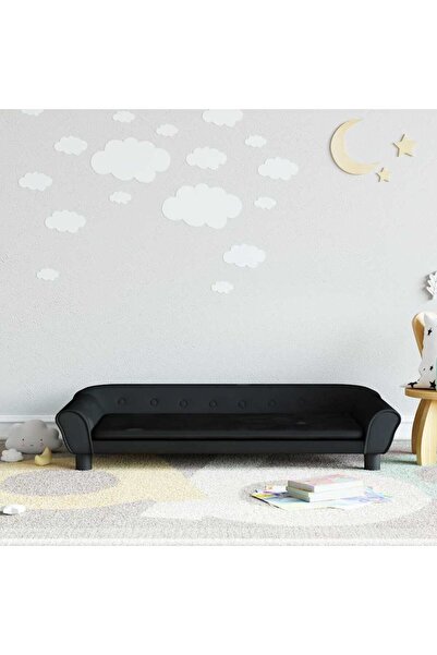 Concept Children's sofa, black, 100x50x26 cm, Velvet