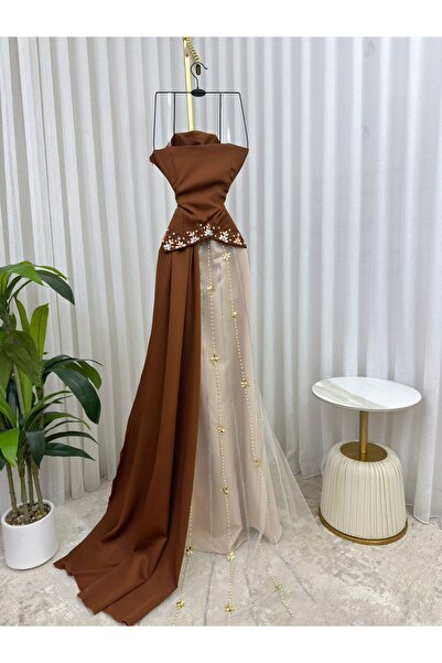 ALSAMAH فستان سهره مطرز انيق وراقي