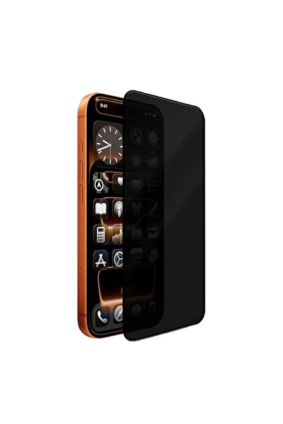 Zebana iPhone 12 Compatible Explosion-Proof Ghost Glass Screen Protector Black