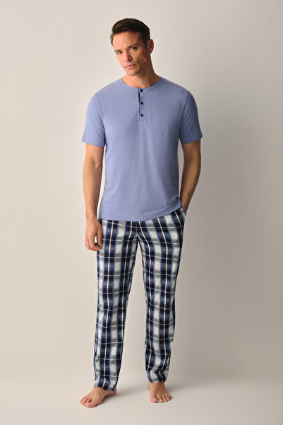 SUWEN طقم بيجامة إيثان للرجال