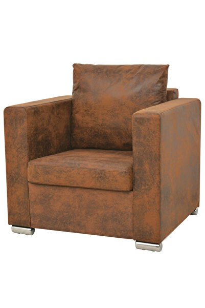 Concept Πολυθρόνα, καφέ, οικολογικό Σουέτ