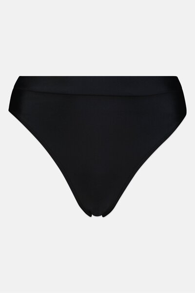 Missguided Women Solid High Waist Bikini Bottom, Black