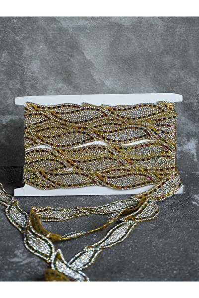 ARN Iron-On Rhinestone Decorative Ribbon - Crystal-Effect Decorative Tape