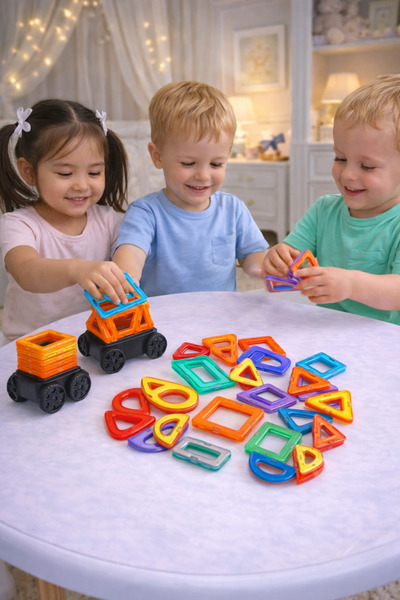 Generic لعبة تركيب مغناطيس للأطفال 46 قطعة – إبداع ومرح بدون حدود