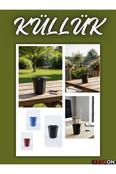 Keskon Plastic Odorless Ashtray |   Cult Tablet |   1 Cigarette Ashtray