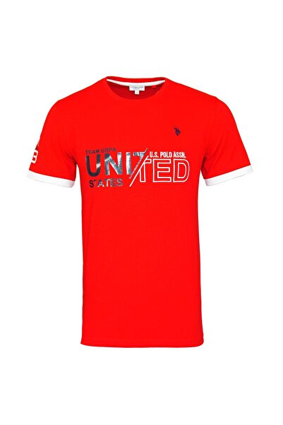 U.S. Polo Assn. T-Shirt Kurzarmshirt Luca mit Rundhals und Motiv