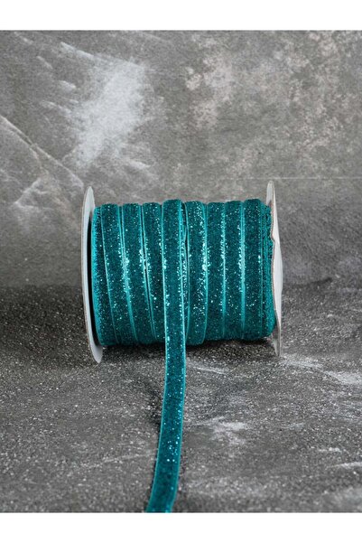 ARN 1 cm width Velvet Decorative Ribbon 9.5 m/blue