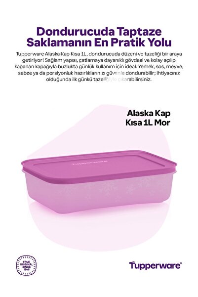 Tupperware Alaska Storage Container Low Body 1 Lt