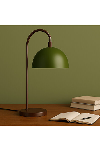 Longing Verde Arc Metal Masa Lambası – E27 Duy – Ofis & Çalışma Masası Lambası
