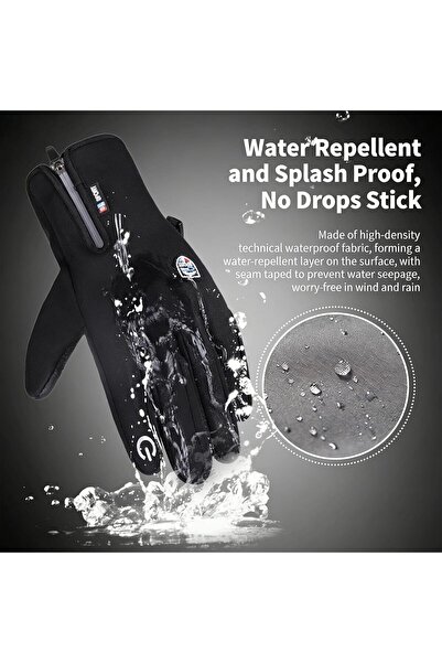 BOOLEX Update Sport Gloves, Winter Gloves, Ultimate Waterproof & Windproof Th...